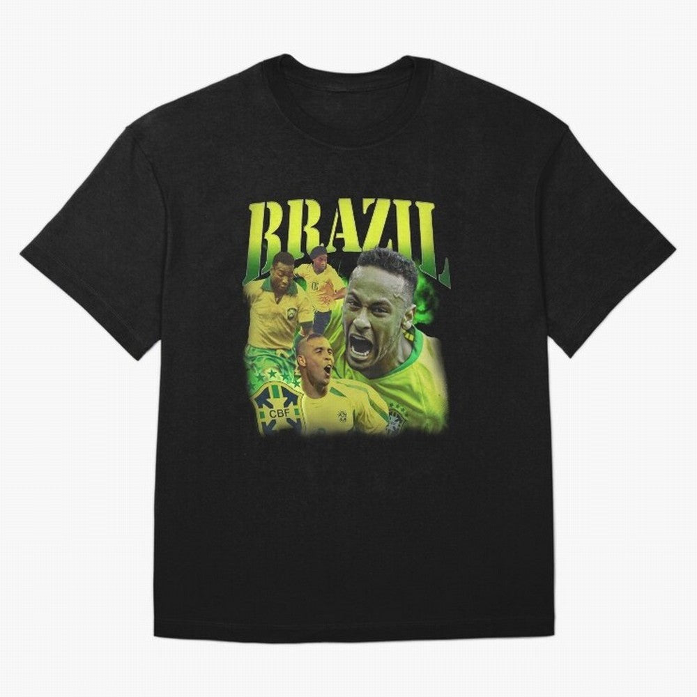Neymar Brazil Vintage Essential T-Shirt Bring a Vintage Feel to FIFA World Cup 2026 USA Canada Mexico for Fans of CR7 and Germany, Bringing Game Day Rituals, Football Legends, Country Pride and the Road to the Final; Created for Match Day Parties,
