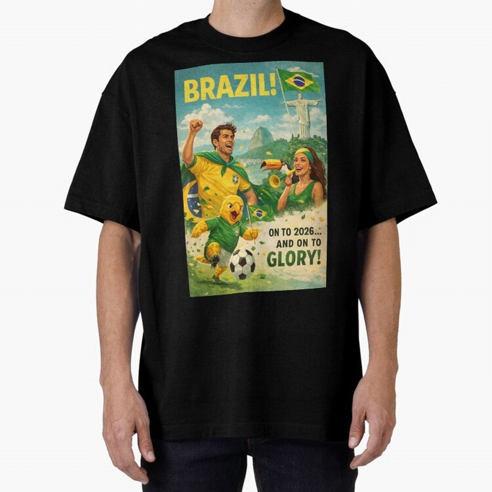 Brazil Rio de Janeiro Christ the Redeemer Sugarloaf Mountain FIFA World Cup 2026 Football Celebration Classic T-Shirt Feel the Heartbeat of FIFA World Cup 2026 Group Stage for Fans of Neymar and Spain and Netherlands, Bringing Worldwide Fan Energy,