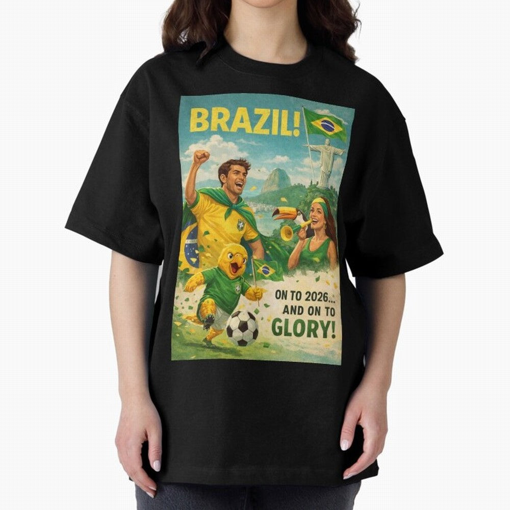 Brazil Rio de Janeiro Christ the Redeemer Sugarloaf Mountain FIFA World Cup 2026 Football Celebration Classic T-Shirt Feel the Heartbeat of FIFA World Cup 2026 Group Stage for Fans of Neymar and Spain and Netherlands, Bringing Worldwide Fan Energy,