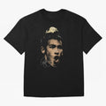 Young Neymar Illustration Oversized T-Shirt Capture Stadium Memories from FIFA World Cup 2026 for Fans of Neymar and Portugal, Bringing Worldwide Fan Energy, Dramatic Goals, Stadium Lights and Championship Celebrations; Made for Collectors Who