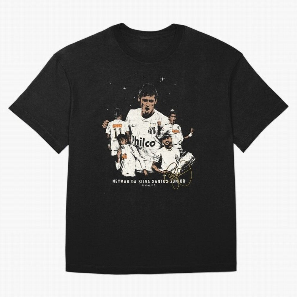 Neymar Illustration Classic T-Shirt Join the Global Buzz around FIFA World Cup 2026 for Fans of CR7 and Argentina, France and Brazil, Bringing Retro Football Energy, Iconic Rivalries, Trophy Chase Drama and Stadium Atmosphere; Great for Supporters