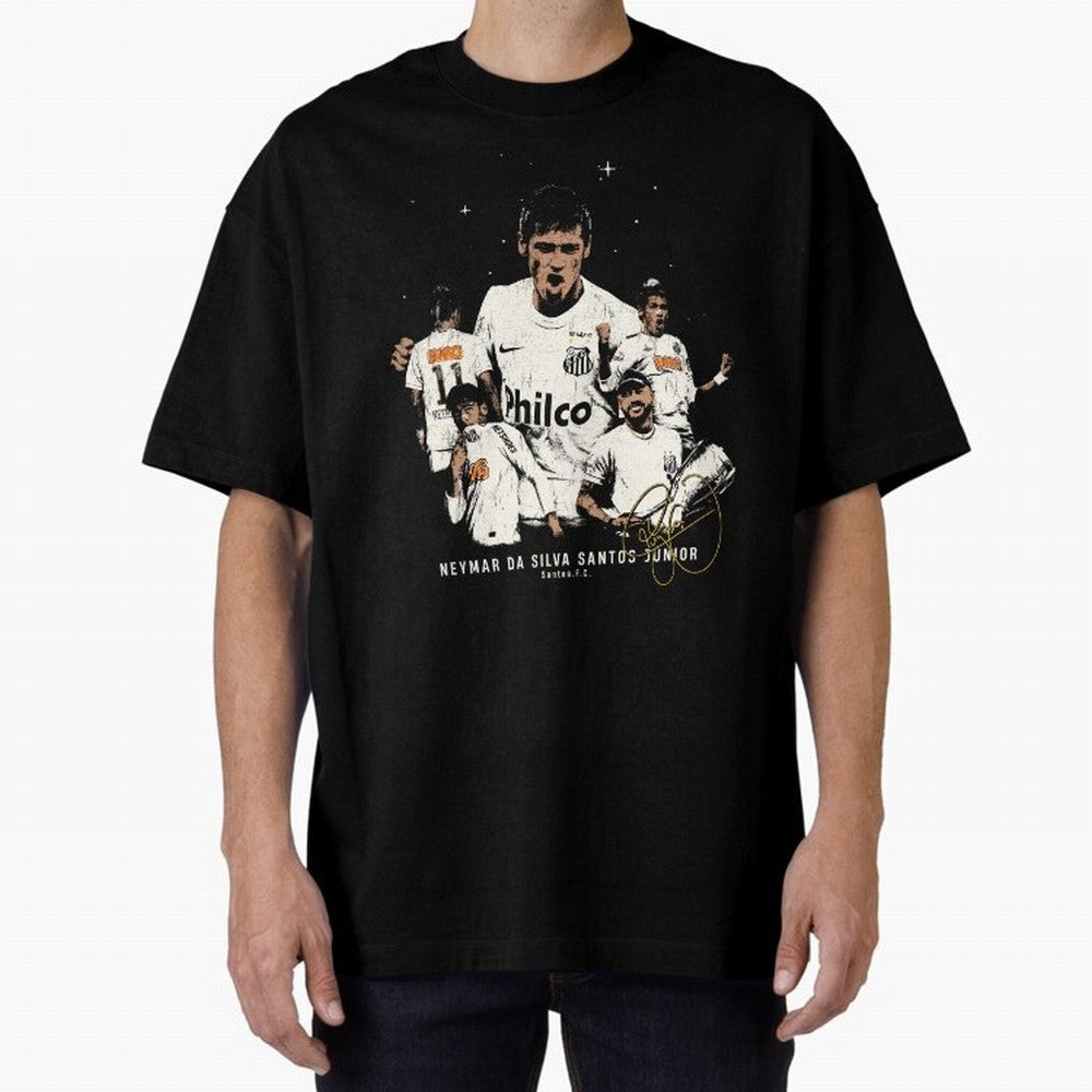 Neymar Illustration Classic T-Shirt Join the Global Buzz around FIFA World Cup 2026 for Fans of CR7 and Argentina, France and Brazil, Bringing Retro Football Energy, Iconic Rivalries, Trophy Chase Drama and Stadium Atmosphere; Great for Supporters