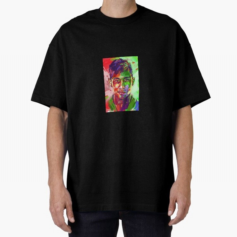 Neymar JR Oversized T-Shirt Bring Trophy Dreams to Global Football Passion for FIFA World Cup 2026, Made for Messi, CR7 and Mbappe, England, Global Supporter Spirit, Legendary Goals, National Colors and Tournament Celebration; Ideal for Football