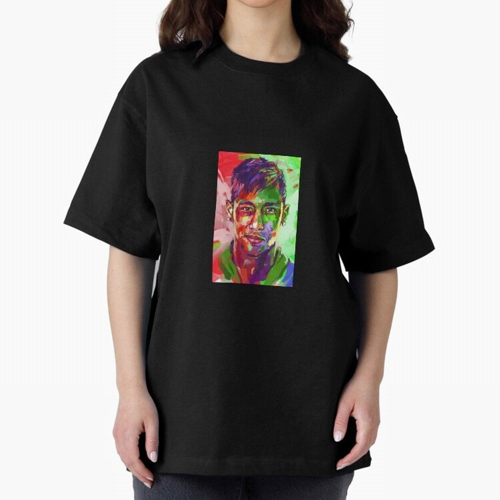 Neymar JR Oversized T-Shirt Bring Trophy Dreams to Global Football Passion for FIFA World Cup 2026, Made for Messi, CR7 and Mbappe, England, Global Supporter Spirit, Legendary Goals, National Colors and Tournament Celebration; Ideal for Football