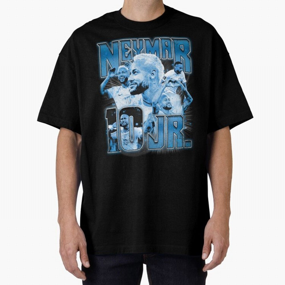 Neymar Jr. Bootleg Classic T-Shirt Relive Global Football Passion for FIFA World Cup 2026, Capturing Cristiano Ronaldo, Spain and Netherlands, Retro Football Energy, Iconic Rivalries, Trophy Chase Drama and Stadium Atmosphere; Built for Supporters
