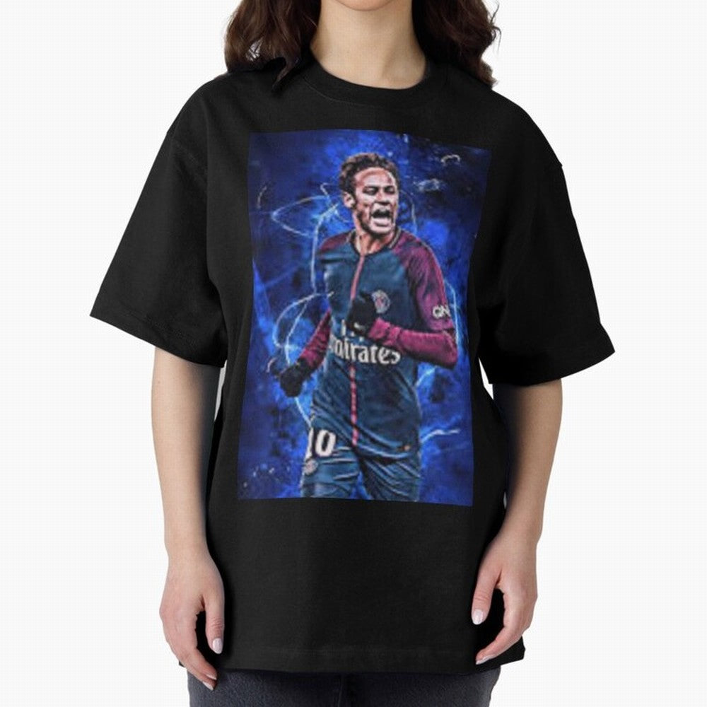 neymar jr art Oversized T-Shirt Fuel FIFA World Cup 2026 Group Stage for Fans of CR7 and Argentina and Brazil, Bringing Worldwide Fan Energy, Dramatic Goals, Stadium Lights and Championship Celebrations; Ideal for Fans Who Follow Messi, Cristiano