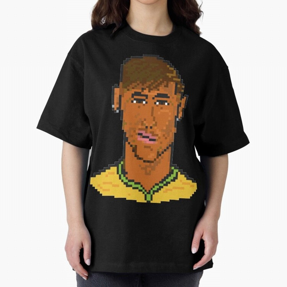 Neymar Jr Oversized T-Shirt Show Your Stadium Side during Global Football Passion for FIFA World Cup 2026 Group Stage, Centered on Neymar, Haaland and Cristiano Ronaldo, Netherlands, Supporter Pride, Iconic Celebrations, Legendary Names and Global