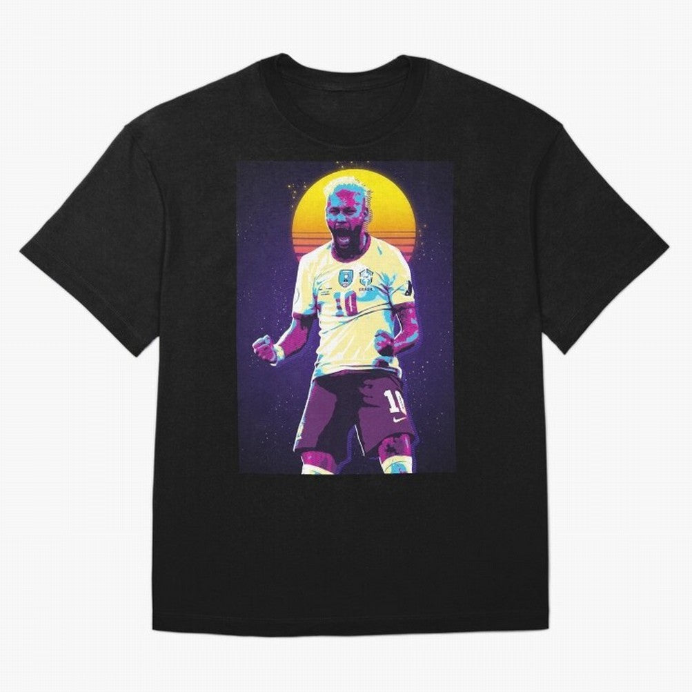 Neymar Jr selebration retro 80s Classic T-Shirt Wear the Spirit of FIFA World Cup 2026 Capturing Neymar, Haaland and Cristiano Ronaldo, Portugal, Spain and Germany Energy, Vintage Soccer Flavor, Modern Football Stars, National Flags and Final Night