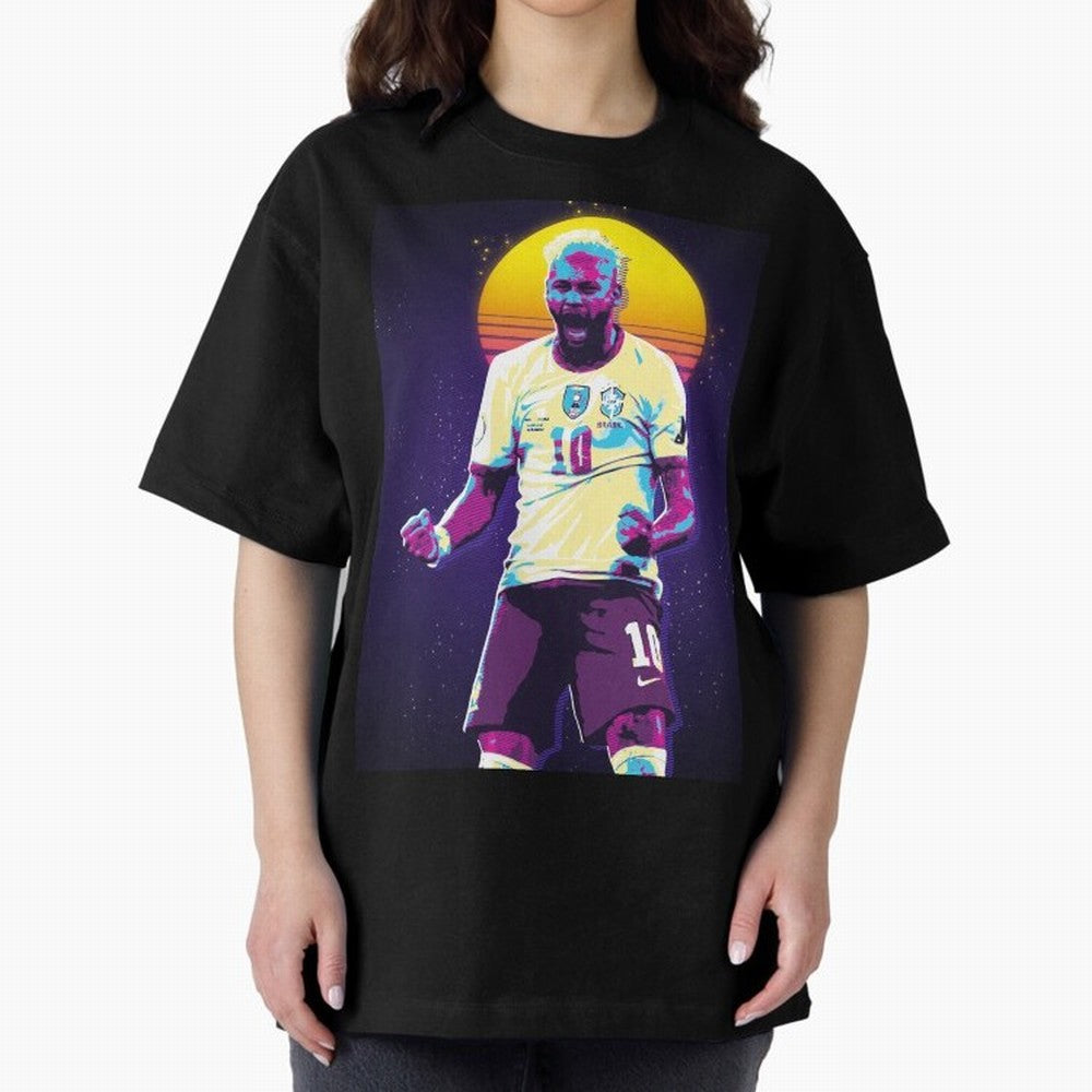 Neymar Jr selebration retro 80s Classic T-Shirt Wear the Spirit of FIFA World Cup 2026 Capturing Neymar, Haaland and Cristiano Ronaldo, Portugal, Spain and Germany Energy, Vintage Soccer Flavor, Modern Football Stars, National Flags and Final Night