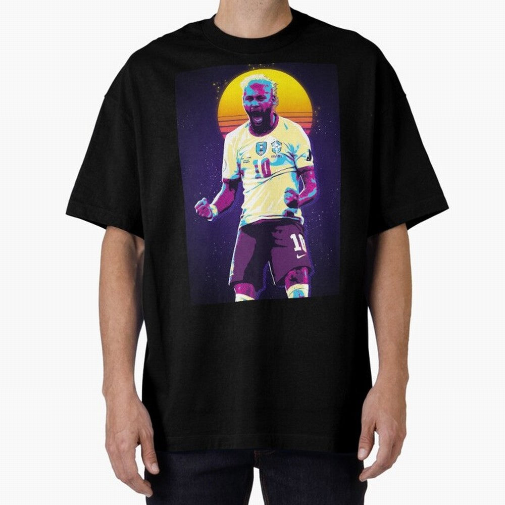 Neymar Jr selebration retro 80s Classic T-Shirt Wear the Spirit of FIFA World Cup 2026 Capturing Neymar, Haaland and Cristiano Ronaldo, Portugal, Spain and Germany Energy, Vintage Soccer Flavor, Modern Football Stars, National Flags and Final Night