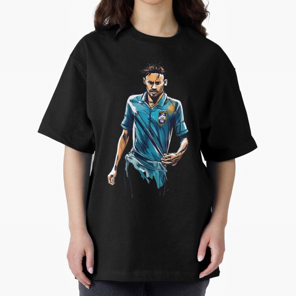 Neymar Jr watercolor drawing Classic T-Shirt Join Supporters Worldwide for FIFA World Cup 2026 Group Stage for Fans of Messi, Neymar and Mbappe and Brazil, Portugal and Argentina, Bringing Soccer Culture, Superstar Moments, National Team Dreams and