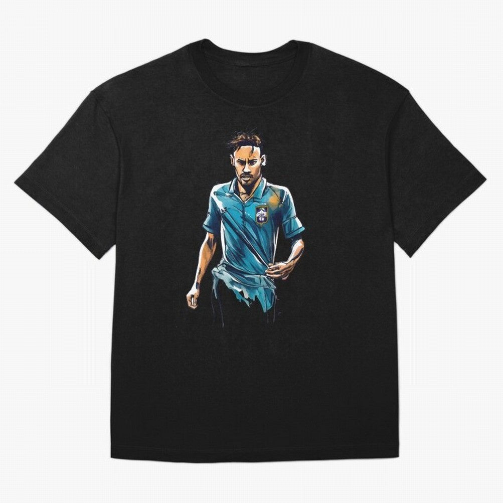 Neymar Jr watercolor drawing Classic T-Shirt Join Supporters Worldwide for FIFA World Cup 2026 Group Stage for Fans of Messi, Neymar and Mbappe and Brazil, Portugal and Argentina, Bringing Soccer Culture, Superstar Moments, National Team Dreams and