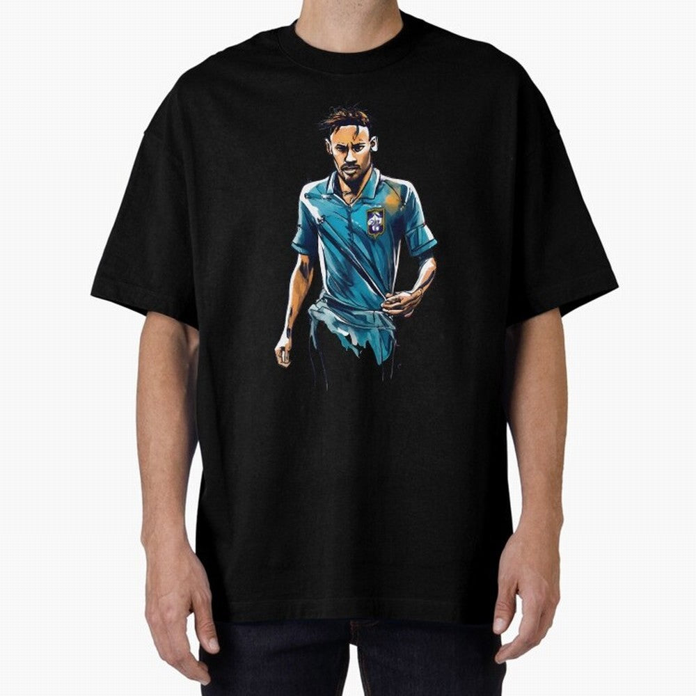 Neymar Jr watercolor drawing Classic T-Shirt Join Supporters Worldwide for FIFA World Cup 2026 Group Stage for Fans of Messi, Neymar and Mbappe and Brazil, Portugal and Argentina, Bringing Soccer Culture, Superstar Moments, National Team Dreams and