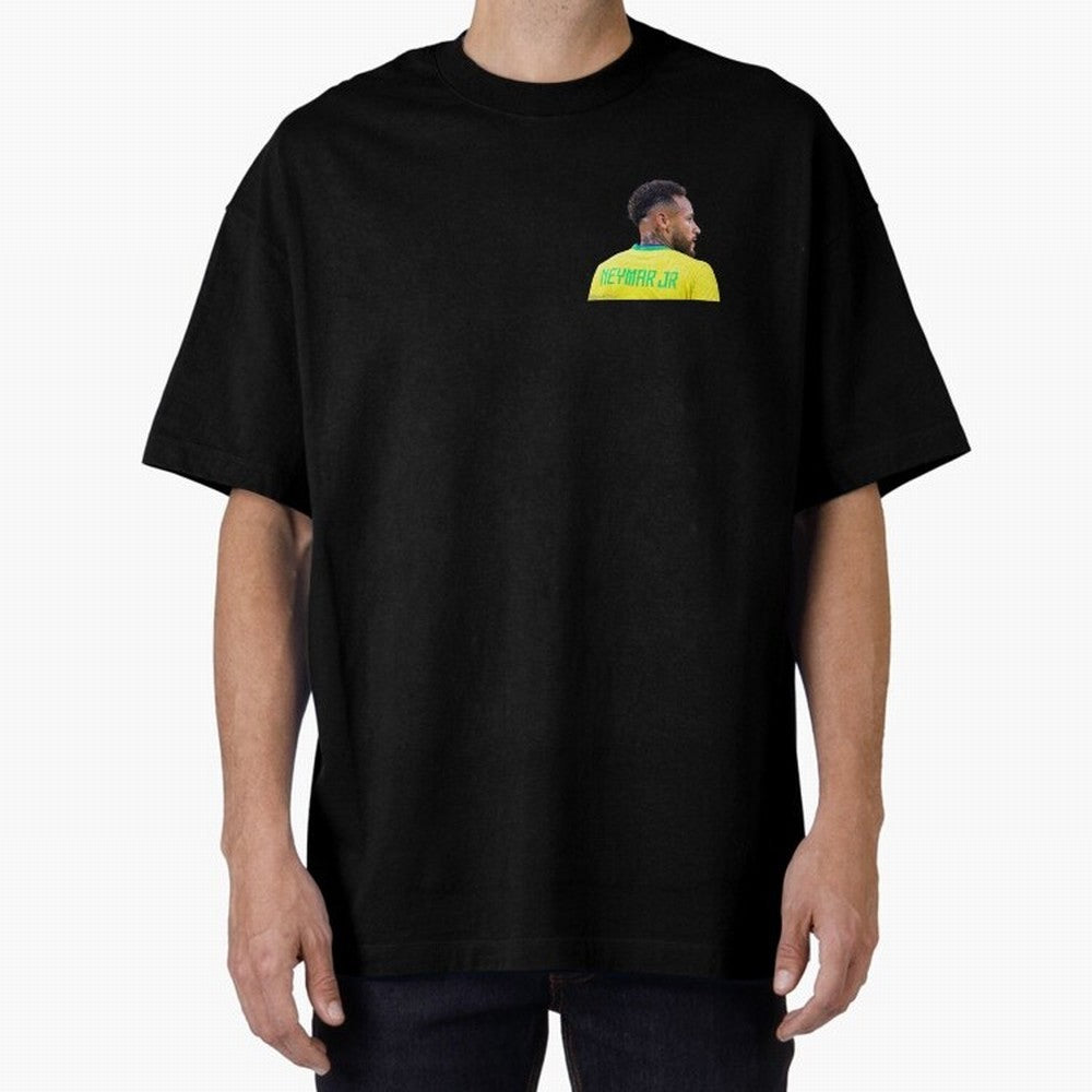 Neymar jr Oversized T-Shirt Honor the Beautiful Game during Match Day Hype around FIFA World Cup 2026 Group Stage, Messi, Argentina, France and Brazil, Retro Football Energy, Iconic Rivalries, Trophy Chase Drama and Stadium Atmosphere; Great for