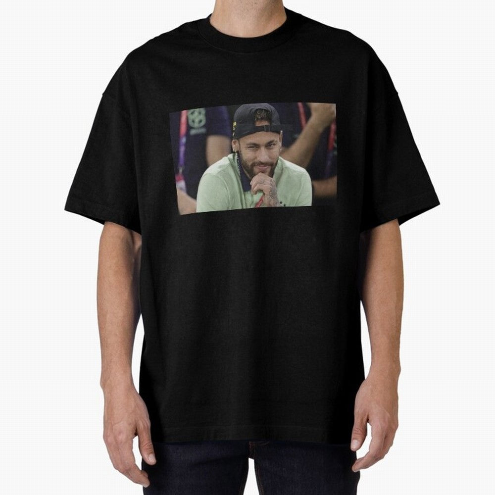 Neymar Jr Oversized T-Shirt Support Iconic Players in Global Football Passion for FIFA World Cup 2026, Driven by CR7, France and Portugal, Champion Mindset, Group Stage Buzz, Knockout Tension and Passionate Fan Culture; Perfect for Supporters Who