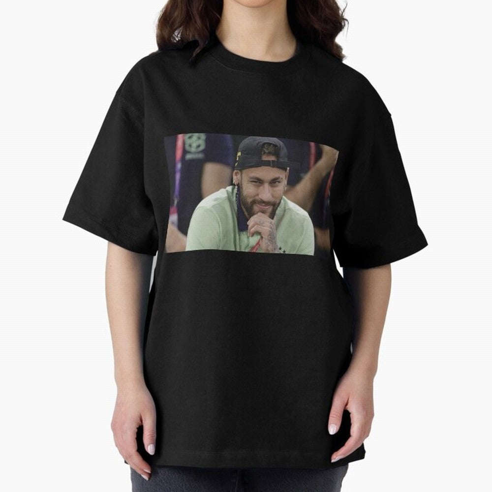 Neymar Jr Oversized T-Shirt Support Iconic Players in Global Football Passion for FIFA World Cup 2026, Driven by CR7, France and Portugal, Champion Mindset, Group Stage Buzz, Knockout Tension and Passionate Fan Culture; Perfect for Supporters Who