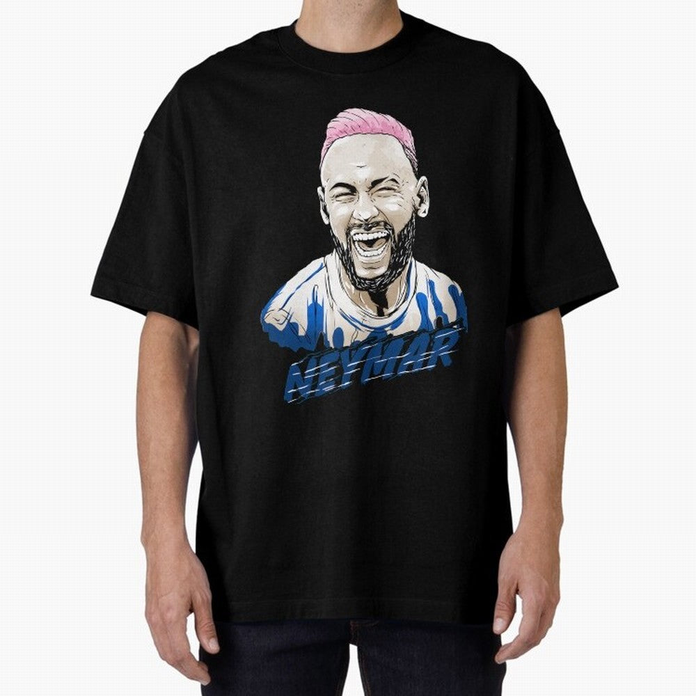 neymar superstar in paris Oversized T-Shirt Remember Iconic Moments from Match Day Hype around FIFA World Cup 2026, Messi, CR7 and Mbappe, England, France and Netherlands, Global Supporter Spirit, Legendary Goals, National Colors and Tournament