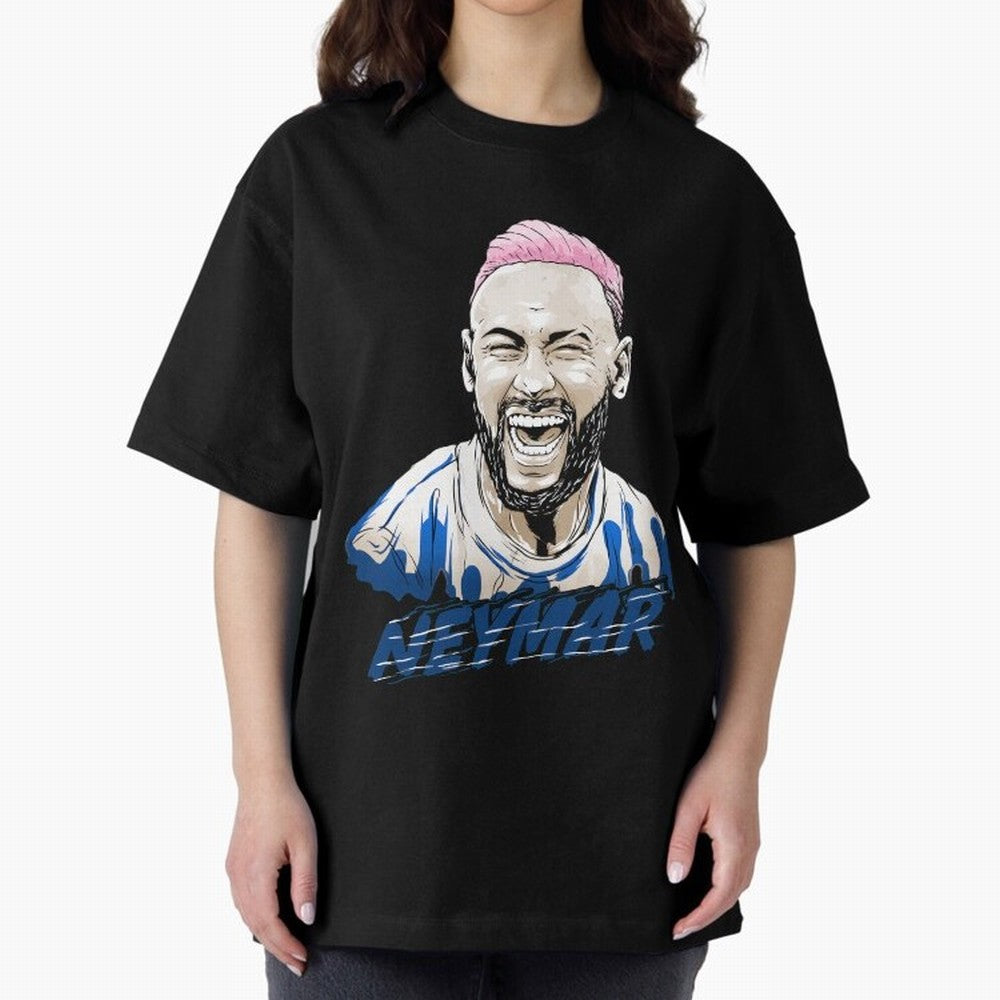 neymar superstar in paris Oversized T-Shirt Remember Iconic Moments from Match Day Hype around FIFA World Cup 2026, Messi, CR7 and Mbappe, England, France and Netherlands, Global Supporter Spirit, Legendary Goals, National Colors and Tournament