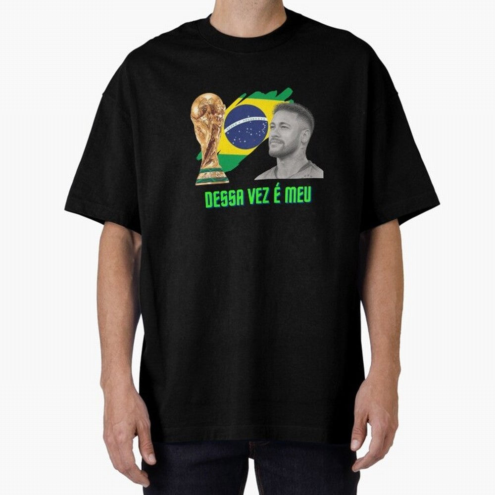 Neymar World Cup Classic T-Shirt Celebrate Supporters United by Match Day Hype around FIFA World Cup 2026, Messi, Neymar and Mbappe, Spain and Netherlands, Retro Football Energy, Iconic Rivalries, Trophy Chase Drama and Stadium Atmosphere; Ideal
