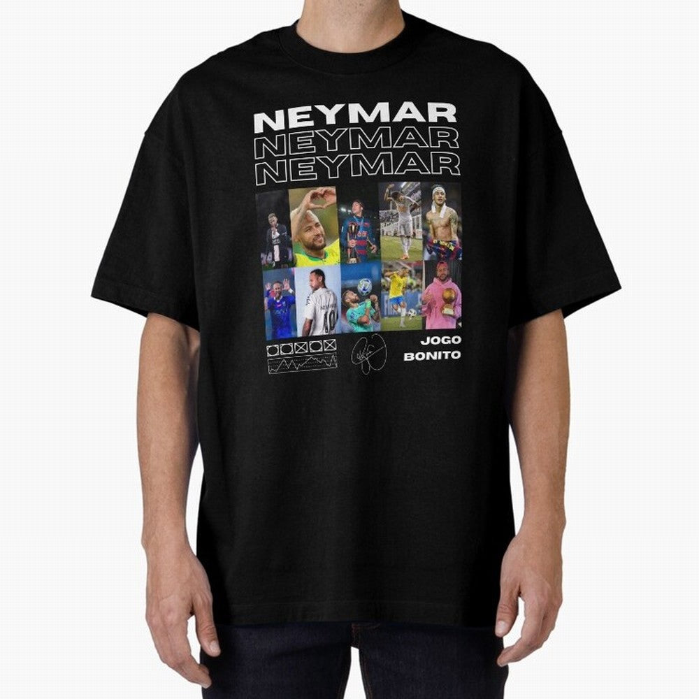 Neymar Jr. Collage Classic T-Shirt Show Love for Legendary Goals in the FIFA World Cup 2026 Journey through CR7 Highlights, Brazil, Portugal and Argentina Pride, Stadium Memories, Football Loyalty, International Chants and Championship Tradition;