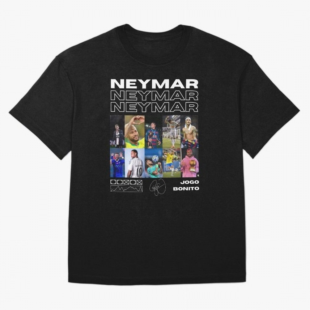 Neymar Jr. Collage Classic T-Shirt Show Love for Legendary Goals in the FIFA World Cup 2026 Journey through CR7 Highlights, Brazil, Portugal and Argentina Pride, Stadium Memories, Football Loyalty, International Chants and Championship Tradition;
