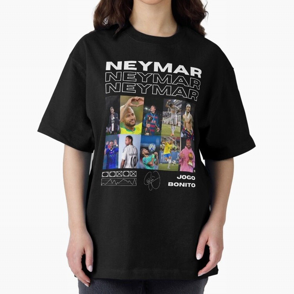 Neymar Jr. Collage Classic T-Shirt Show Love for Legendary Goals in the FIFA World Cup 2026 Journey through CR7 Highlights, Brazil, Portugal and Argentina Pride, Stadium Memories, Football Loyalty, International Chants and Championship Tradition;