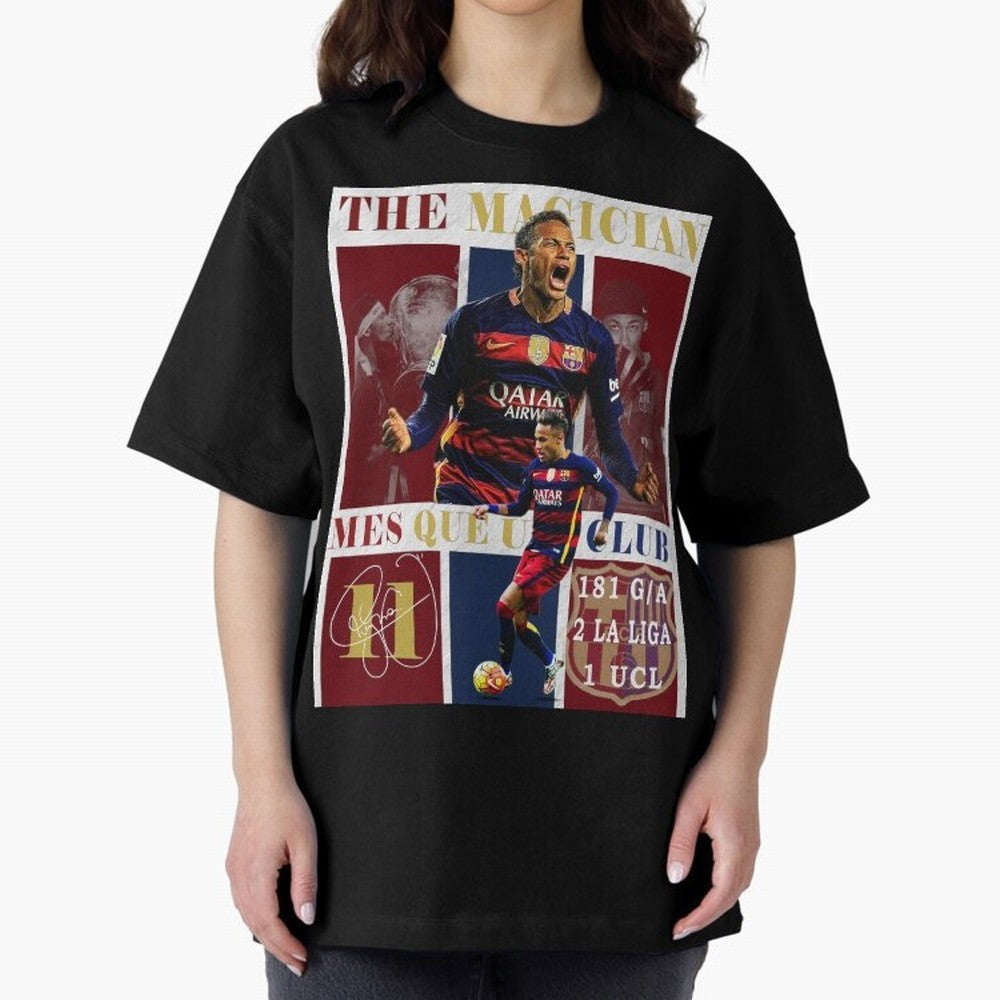 Neymar Jr Barcelona 2015 UCL Poster Classic T-Shirt Bring a Champion Mindset to Match Day Hype around FIFA World Cup 2026, Messi, CR7 and Mbappe, Brazil, Champion Mindset, Group Stage Buzz, Knockout Tension and Passionate Fan Culture; Perfect for