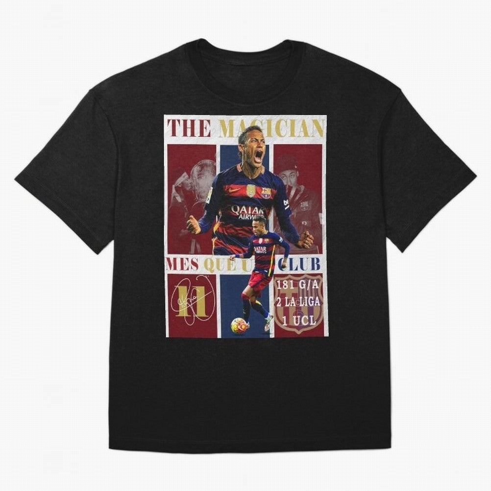 Neymar Jr Barcelona 2015 UCL Poster Classic T-Shirt Bring a Champion Mindset to Match Day Hype around FIFA World Cup 2026, Messi, CR7 and Mbappe, Brazil, Champion Mindset, Group Stage Buzz, Knockout Tension and Passionate Fan Culture; Perfect for