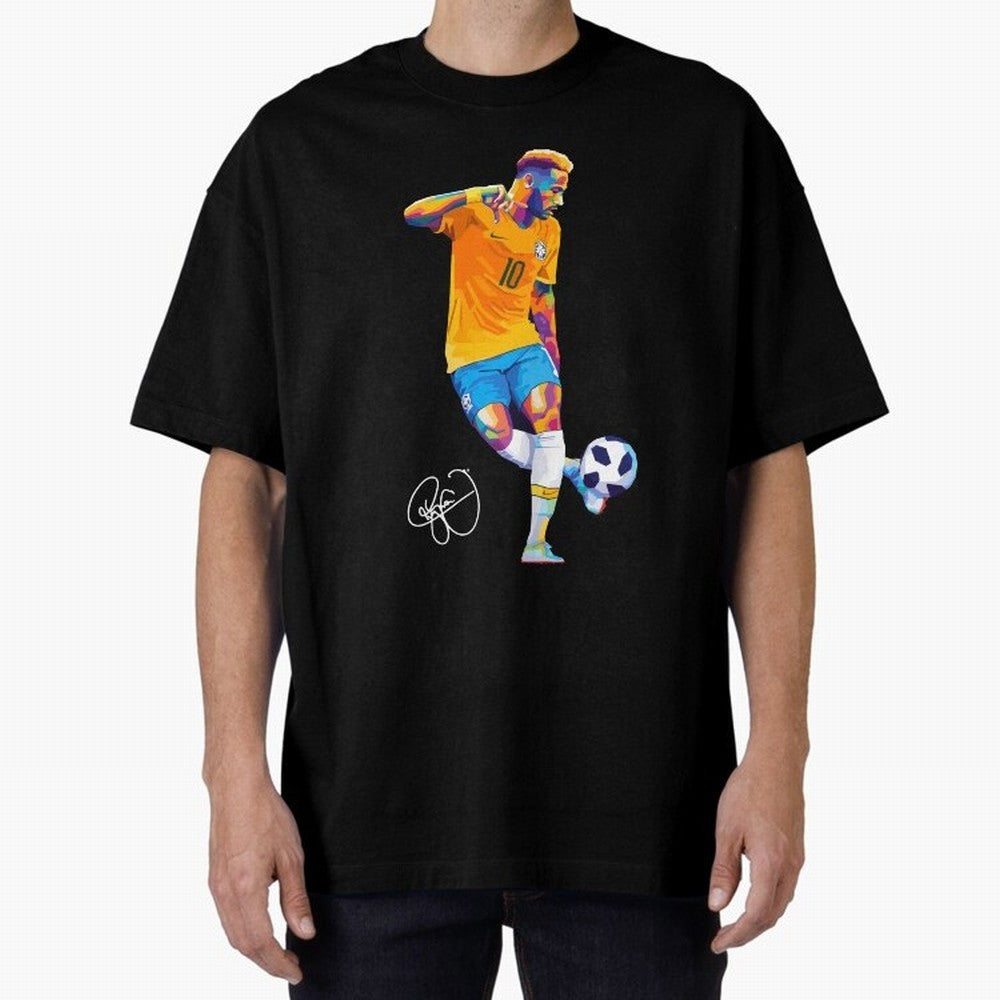 Neymar Jr Footballer Wpap Art Classic T-Shirt Capture Stadium Memories from Global Football Passion for FIFA World Cup 2026 Group Stage, Made for Cristiano Ronaldo, Haaland and CR7, Portugal, Classic Soccer Heritage, Championship Pressure, Fan