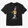 Mascot Cartoon Neymar Football Player Brazil Classic T-Shirt Support the Legends of FIFA World Cup 2026 Spirit, Built around France and Portugal, Messi, CR7 and Mbappe, Football Passion, Legendary Performances, Festival Vibes and Supporter