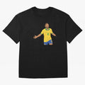 Neymar Jr in Yellow Glory Sticker Oversized T-Shirt Keep the Legacy of FIFA World Cup 2026 Highlighting CR7 and Messi, Brazil, Portugal and Argentina Energy, Game Day Rituals, Football Legends, Country Pride and the Road to the Final; Made for Die