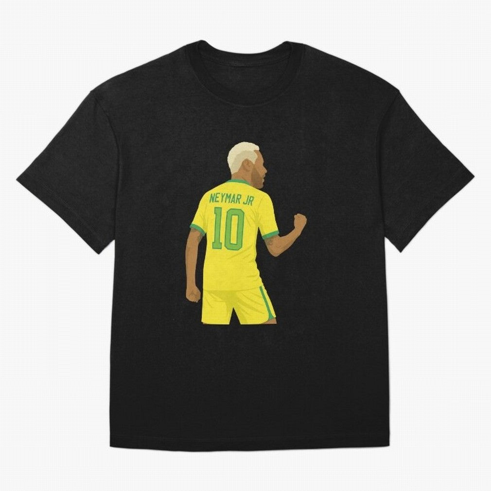 Neymar Jr in Yellow Glory Sticker Oversized T-Shirt Celebrate Fan Favorites in FIFA World Cup 2026 USA Canada Mexico Spirit, Featuring England, France and Netherlands, Mbappe and Neymar, Game Day Rituals, Football Legends, Country Pride and the