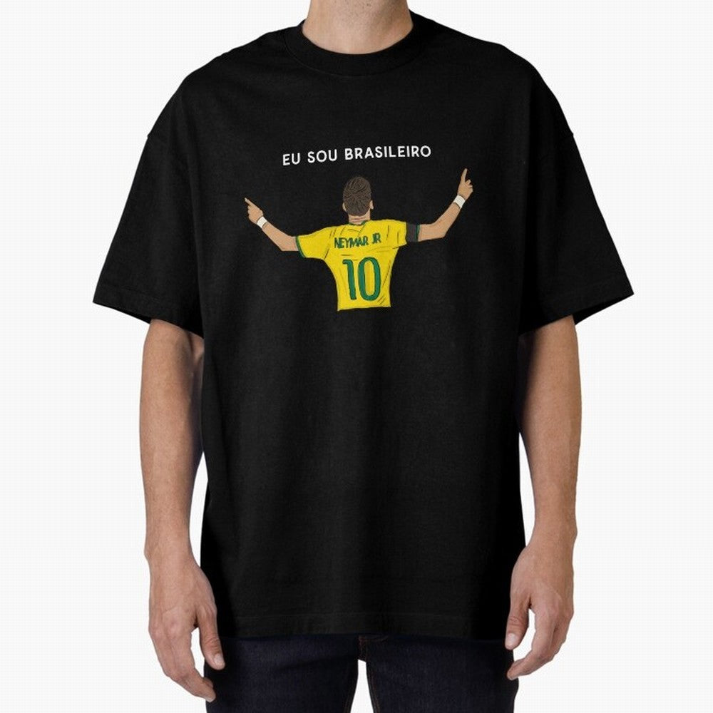 Neymar Jr Brazil Oversized T-Shirt Support the Legends of FIFA World Cup 2026 Group Stage Spirit, Capturing France, Messi, CR7 and Mbappe, Worldwide Fan Energy, Dramatic Goals, Stadium Lights and Championship Celebrations; Perfect for People Who