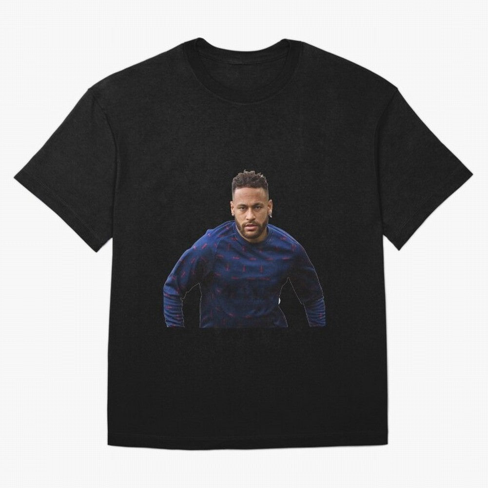 Neymar Junior Sticker Oversized T-Shirt Follow the Final Road of FIFA World Cup 2026 USA Canada Mexico Highlighting Mbappe and Neymar, England Energy, Goal Celebration Energy, Supporter Heritage, Football Icons and Worldwide Tournament Joy; Ideal