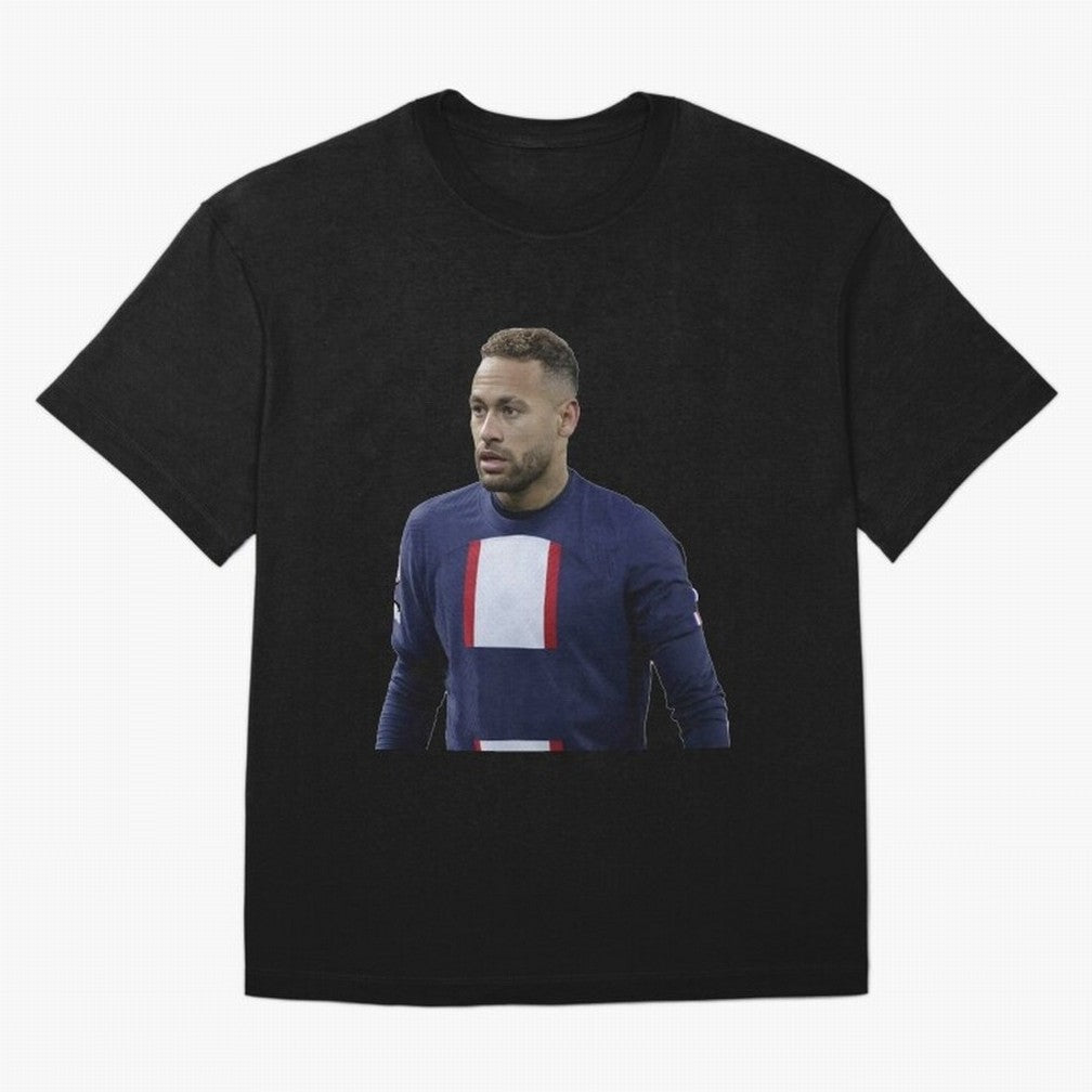 Neymar Junior Sticker Classic T-Shirt Bring FIFA World Cup 2026 Capturing Messi, CR7 and Mbappe, England Energy, Vintage Soccer Flavor, Modern Football Stars, National Flags and Final Night Emotion; Great for Supporters Who Love Legendary Players,