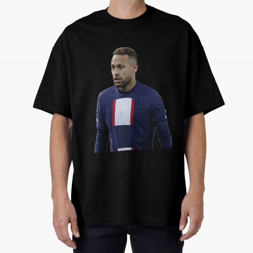 Neymar Junior Sticker Classic T-Shirt Bring FIFA World Cup 2026 Capturing Messi, CR7 and Mbappe, England Energy, Vintage Soccer Flavor, Modern Football Stars, National Flags and Final Night Emotion; Great for Supporters Who Love Legendary Players,