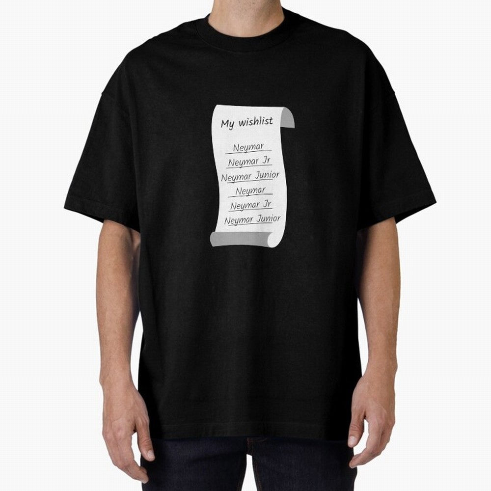 My Wishlist Neymar Jr Neymar Neymar Junior Oversized T-Shirt Join Supporters Worldwide for Match Day Hype around FIFA World Cup 2026 USA Canada Mexico, Haaland and Mbappe, France, Sports Nostalgia, International Competition, Famous Players and