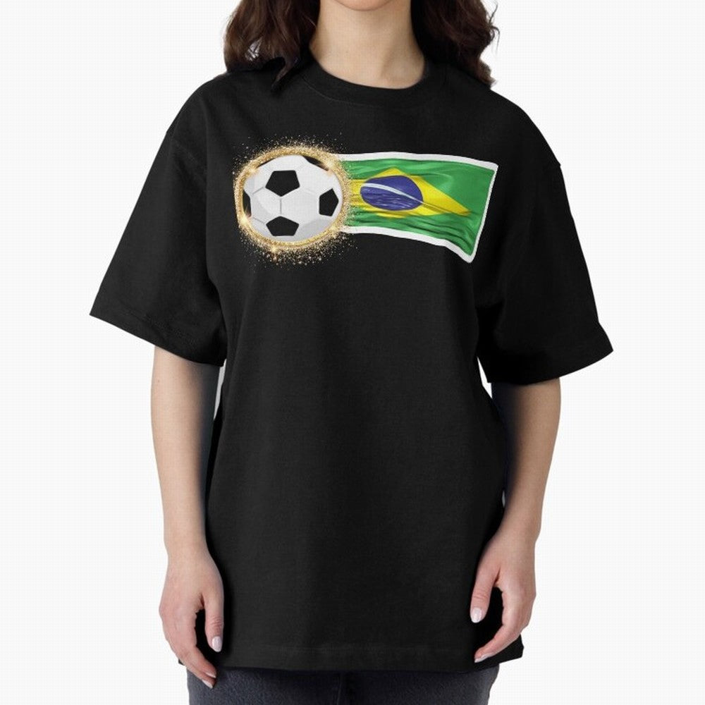 BRAZIL - BRAZILIAN FOOTBALL STICKER Classic T-Shirt Follow the Final Road of Global Football Passion for FIFA World Cup 2026 Group Stage, Connected to CR7 and Messi, England, Football History, Final Match Energy, Crowd Noise and Once in a Lifetime