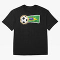 BRAZIL - BRAZILIAN FOOTBALL STICKER Classic T-Shirt Follow the Final Road of Global Football Passion for FIFA World Cup 2026 Group Stage, Connected to CR7 and Messi, England, Football History, Final Match Energy, Crowd Noise and Once in a Lifetime