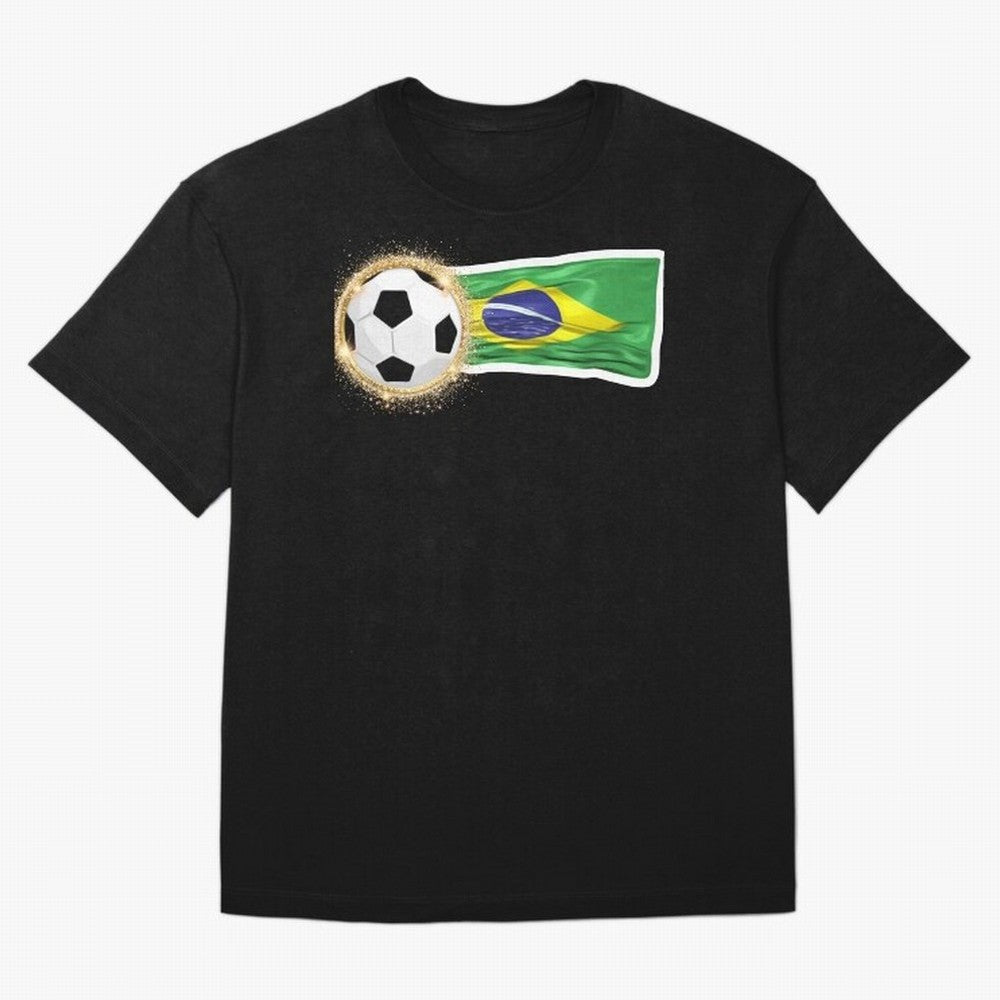 BRAZIL - BRAZILIAN FOOTBALL STICKER Classic T-Shirt Follow the Final Road of Global Football Passion for FIFA World Cup 2026 Group Stage, Connected to CR7 and Messi, England, Football History, Final Match Energy, Crowd Noise and Once in a Lifetime
