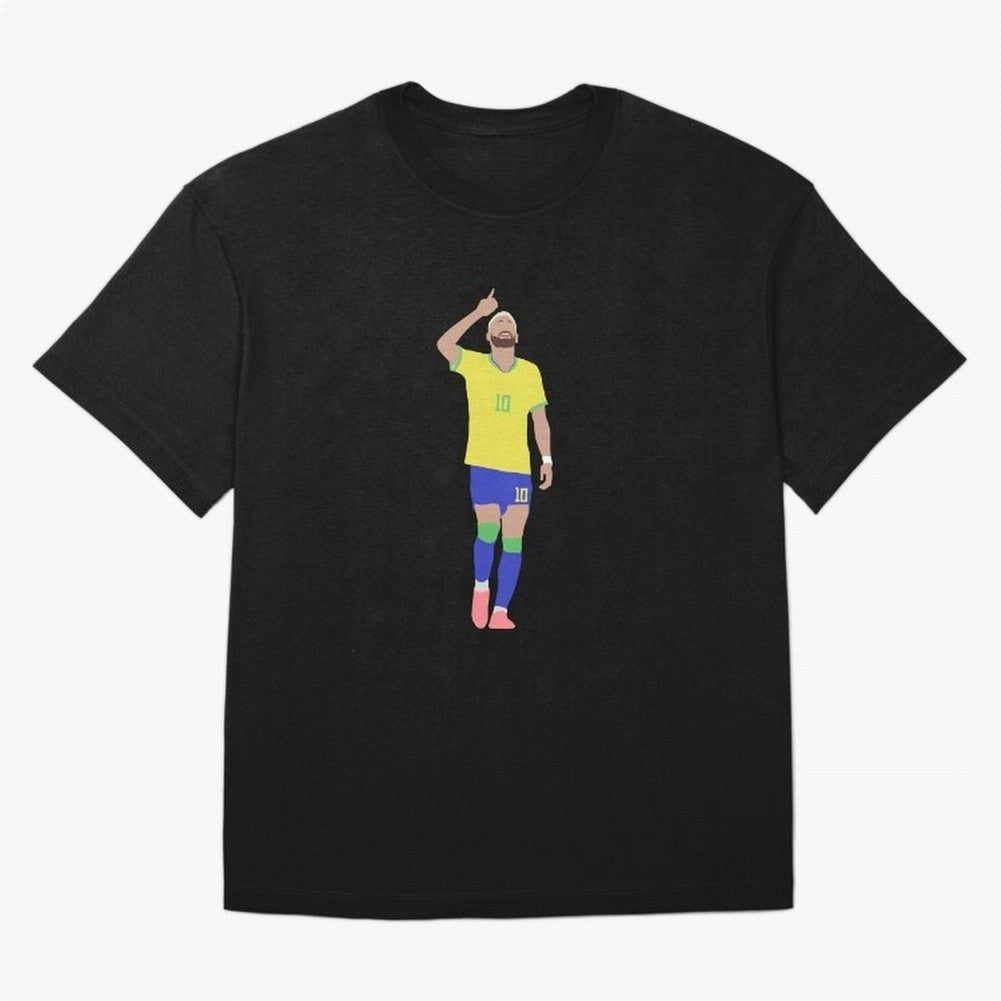 Neymar Brazil Football Captain Oversized T-Shirt Relive FIFA World Cup 2026 Group Stage Spirit, Featuring Portugal, Spain and Germany, Neymar, Haaland and Cristiano Ronaldo, Football Festival Excitement, Trophy Ambitions, Country Rivalries and Star