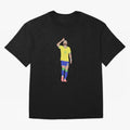 Neymar Brazil Football Captain Oversized T-Shirt Relive FIFA World Cup 2026 Group Stage Spirit, Featuring Portugal, Spain and Germany, Neymar, Haaland and Cristiano Ronaldo, Football Festival Excitement, Trophy Ambitions, Country Rivalries and Star