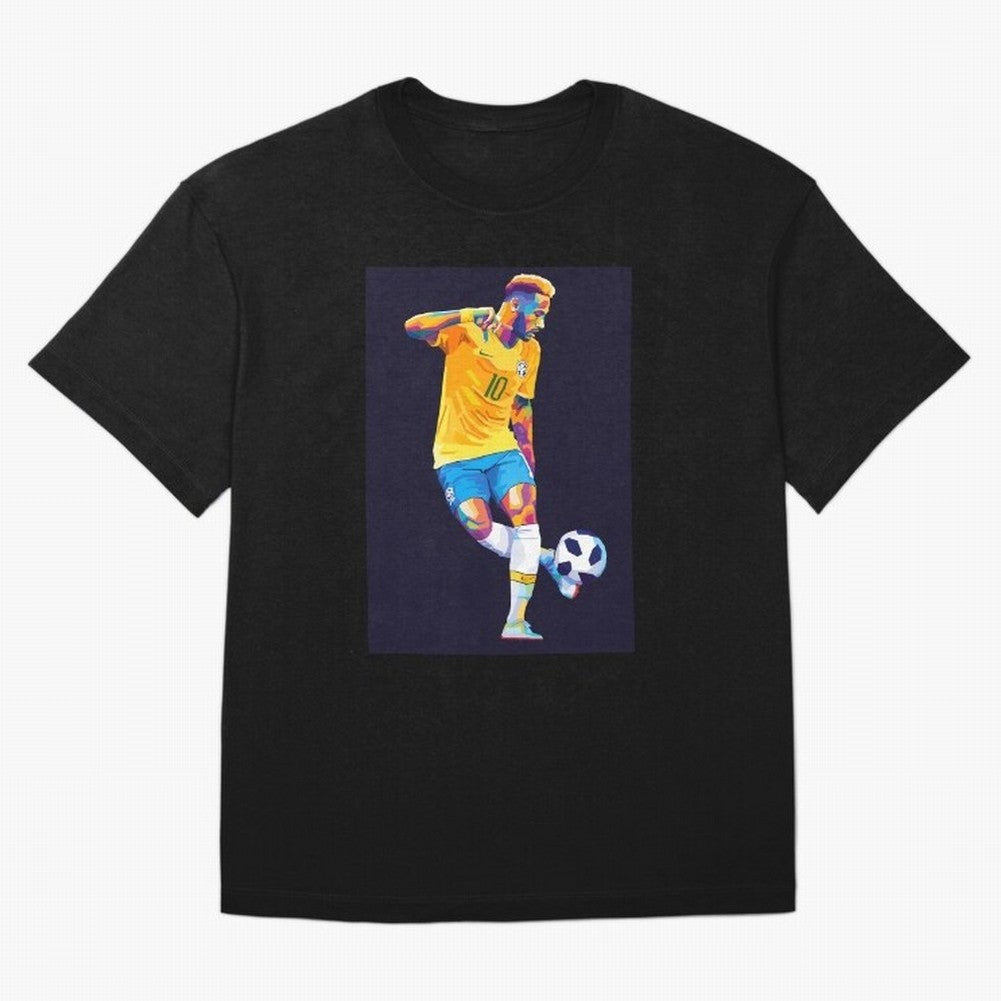 Neymar Jr Wpap pop art Oversized T-Shirt Carry the Dream of Global Football Passion for FIFA World Cup 2026 Group Stage, Celebrating CR7 and Messi, France and Portugal, Global Supporter Spirit, Legendary Goals, National Colors and Tournament