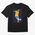 Neymar Jr Wpap pop art Oversized T-Shirt Carry the Dream of Global Football Passion for FIFA World Cup 2026 Group Stage, Celebrating CR7 and Messi, France and Portugal, Global Supporter Spirit, Legendary Goals, National Colors and Tournament