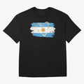 ARGENTINA FLAG WITH GOLDEN HEART Classic T-Shirt Join Supporters Worldwide for the FIFA World Cup 2026 Journey through Cristiano Ronaldo Highlights, Germany Pride, Retro Football Energy, Iconic Rivalries, Trophy Chase Drama and Stadium Atmosphere;
