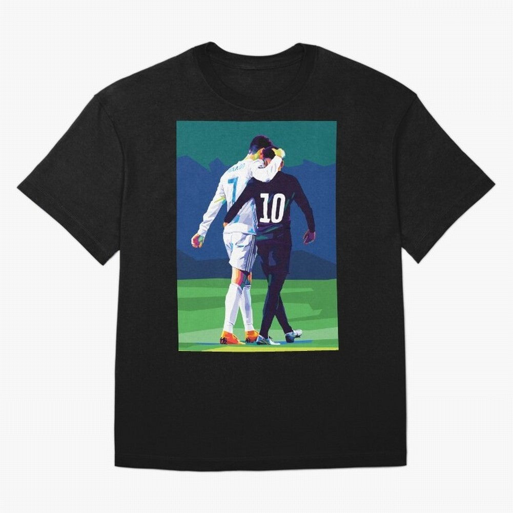 Ronaldo x Neymar Wpap Art Classic T-Shirt Mark FIFA World Cup 2026 USA Canada Mexico Celebrating Mbappe and Neymar, England, France and Netherlands Energy, Sports Nostalgia, International Competition, Famous Players and Unforgettable Victories;