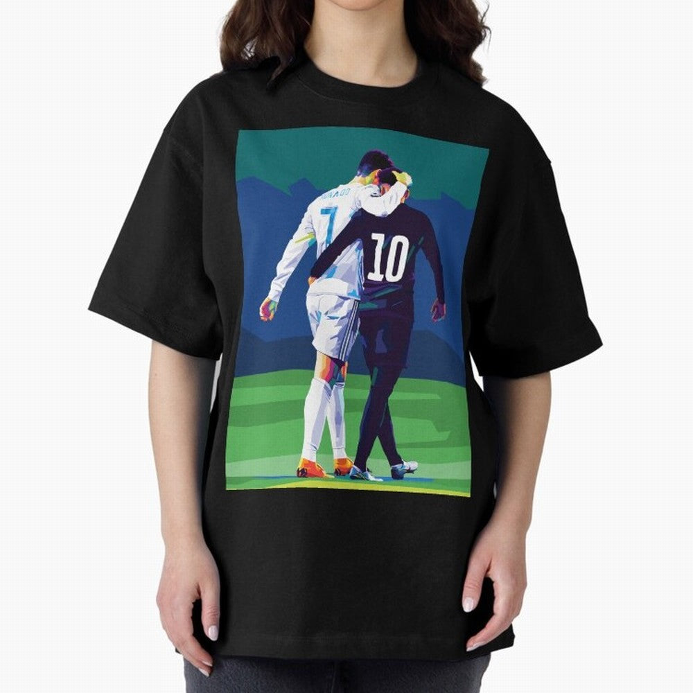 Ronaldo x Neymar Wpap Art Classic T-Shirt Mark FIFA World Cup 2026 USA Canada Mexico Celebrating Mbappe and Neymar, England, France and Netherlands Energy, Sports Nostalgia, International Competition, Famous Players and Unforgettable Victories;