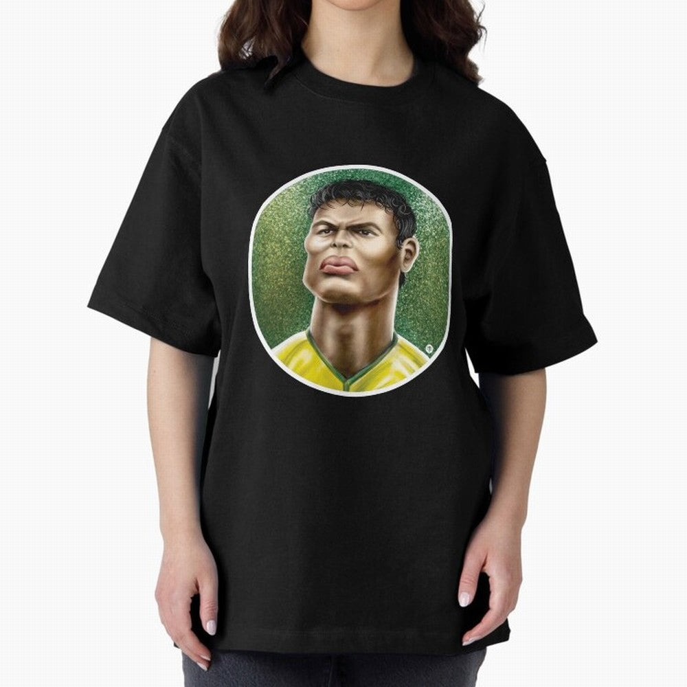 Footballicature : Thiago Silva Classic T-Shirt Carry the Colors and Pride of FIFA World Cup 2026 Inspired by Neymar, Haaland and Cristiano Ronaldo, Brazil, Portugal and Argentina Energy, Football Festival Excitement, Trophy Ambitions, Country