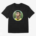 Footballicature : Thiago Silva Classic T-Shirt Carry the Colors and Pride of FIFA World Cup 2026 Inspired by Neymar, Haaland and Cristiano Ronaldo, Brazil, Portugal and Argentina Energy, Football Festival Excitement, Trophy Ambitions, Country