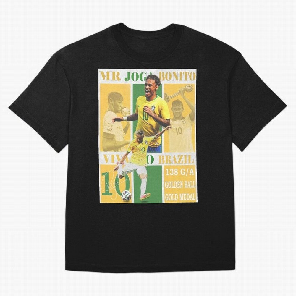 Neymar Jr Brazil National Team Soccer Poster - Iconic Selecao Art Print Classic T-Shirt Remember the FIFA World Cup 2026 Journey through Neymar, Haaland and Cristiano Ronaldo Highlights, Brazil, Portugal and Argentina Pride, Match Day Excitement,